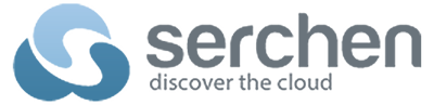 Serchen discover the cloud logo