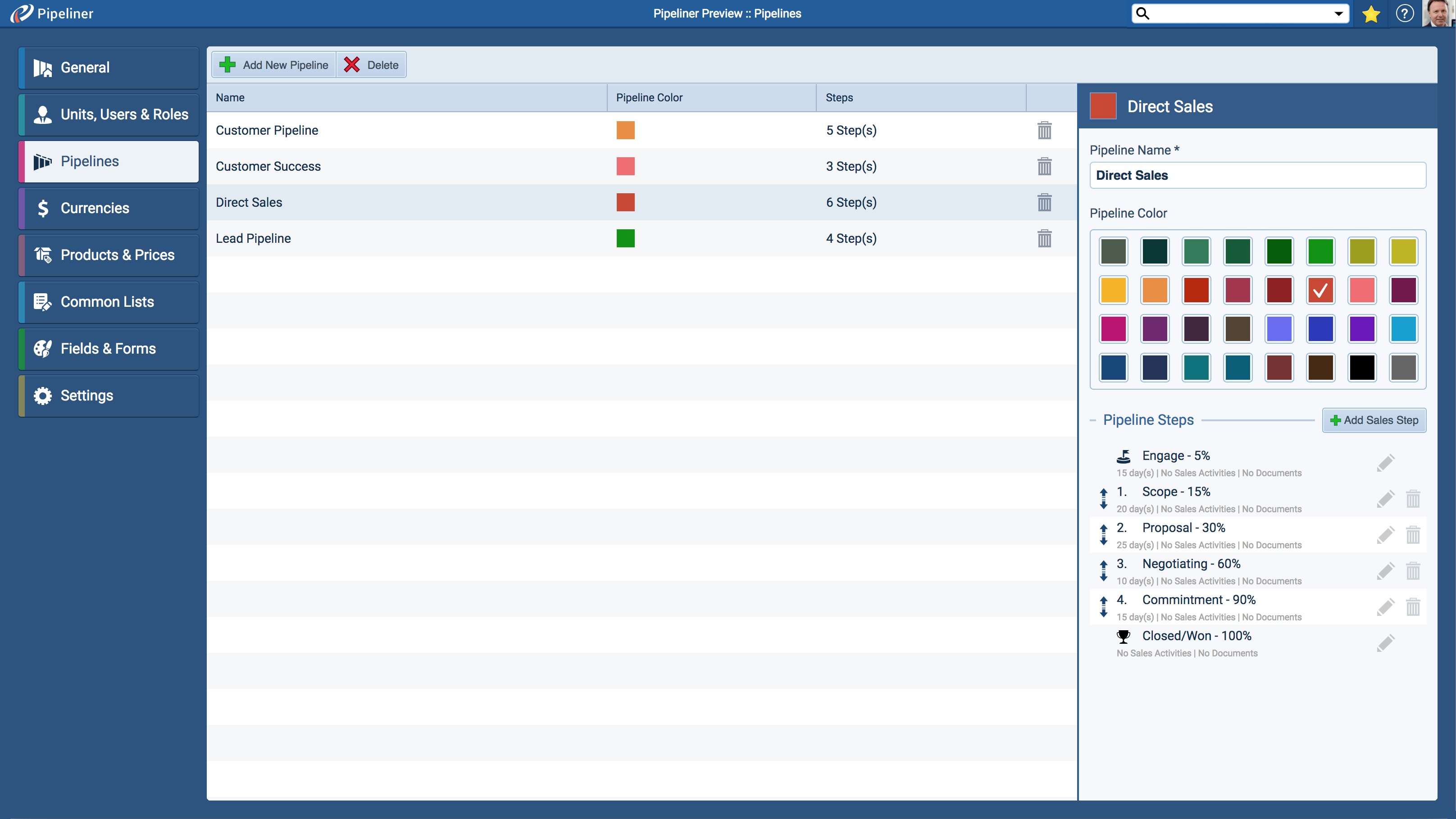 Pipeline Setup Multiple Pipelines