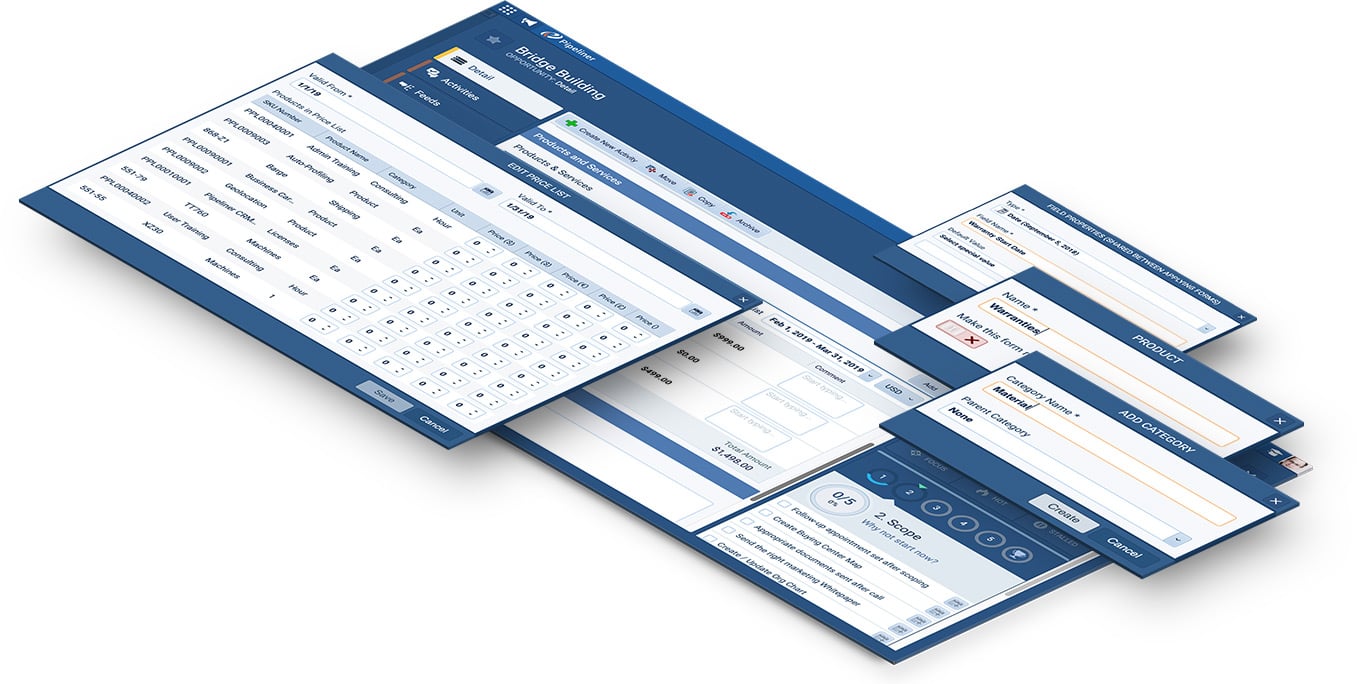 Custom Product forms and Services