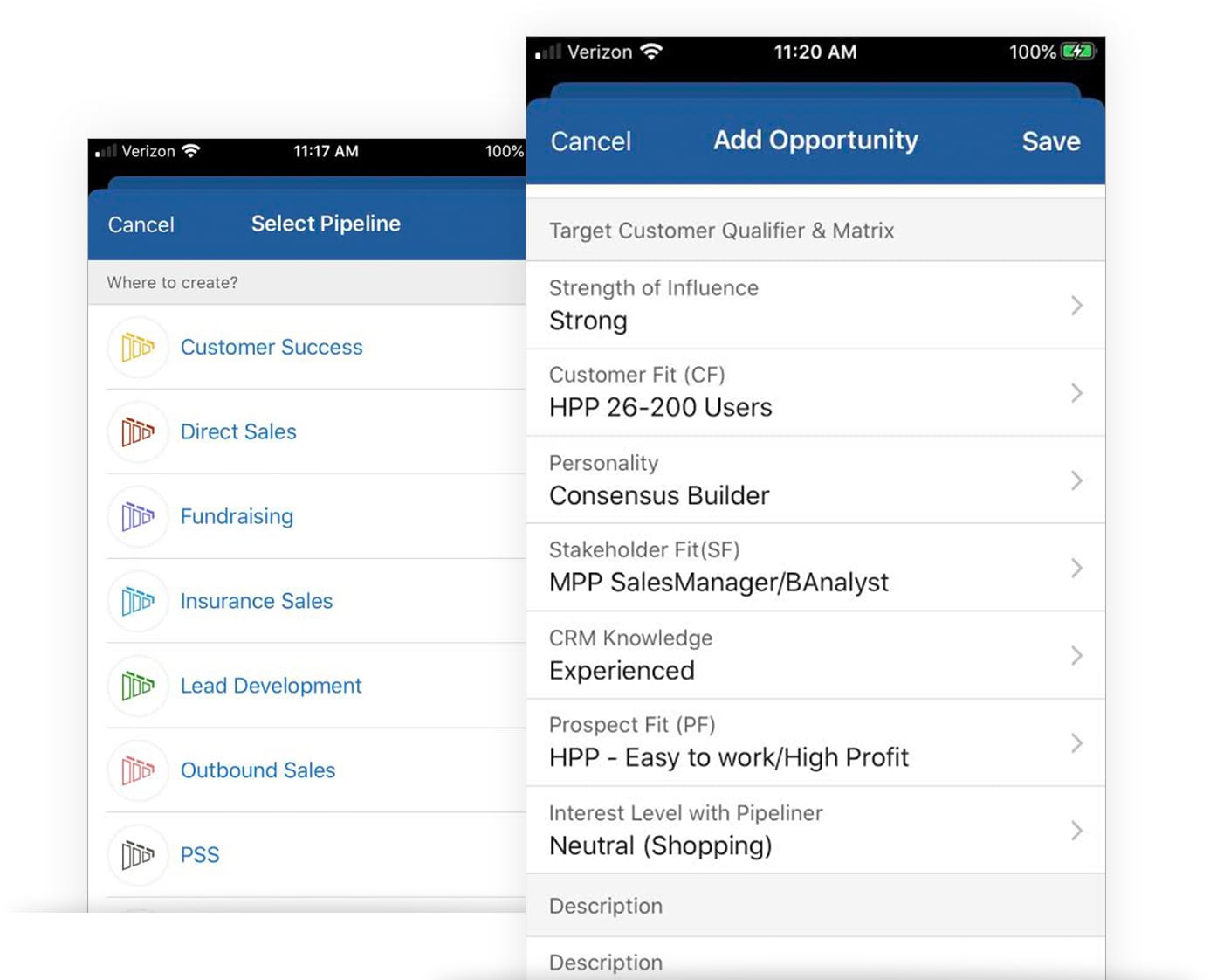 Customization for Mobile CRM App with Pipeliner CRM
