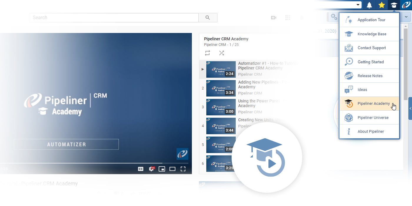 Pipeliner CRM Academy - YouTube CRM training channel