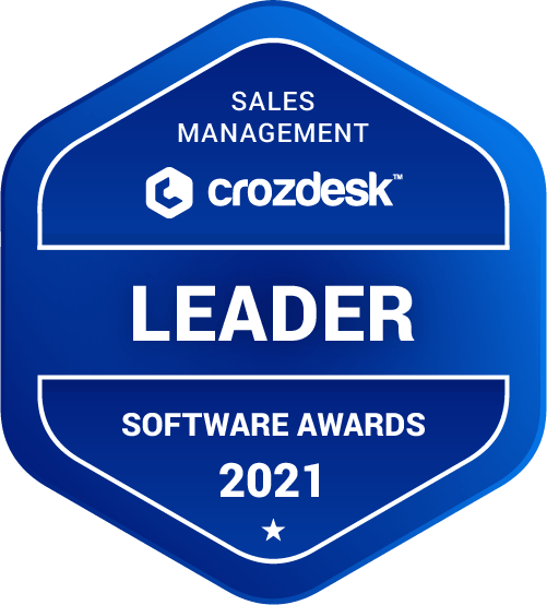 badge crozdesk sales management software leader badge