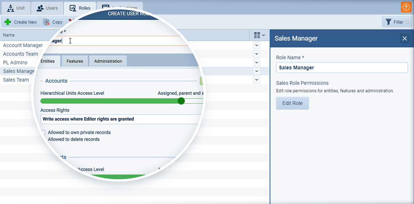 Backend Administration: User Roles, Units, and APIs