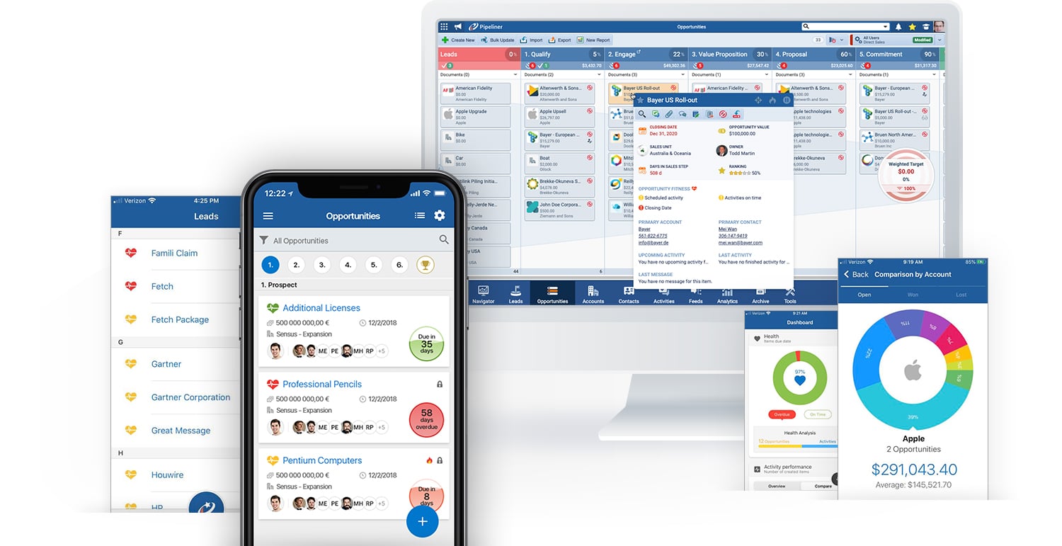 Sales CRM mobile app version