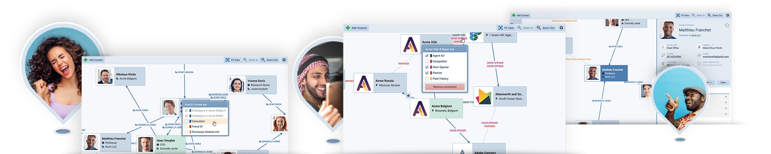 CRM account relations feature