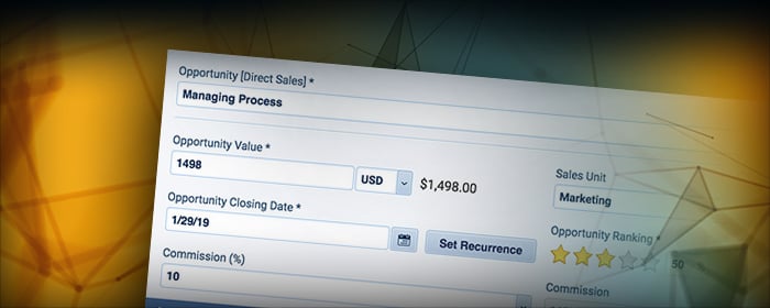 Pipeliner CRM feature fields and forms