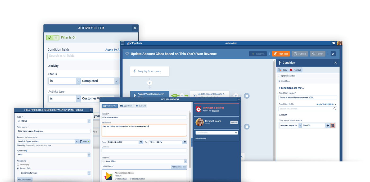 Pipeliner CRM Fields