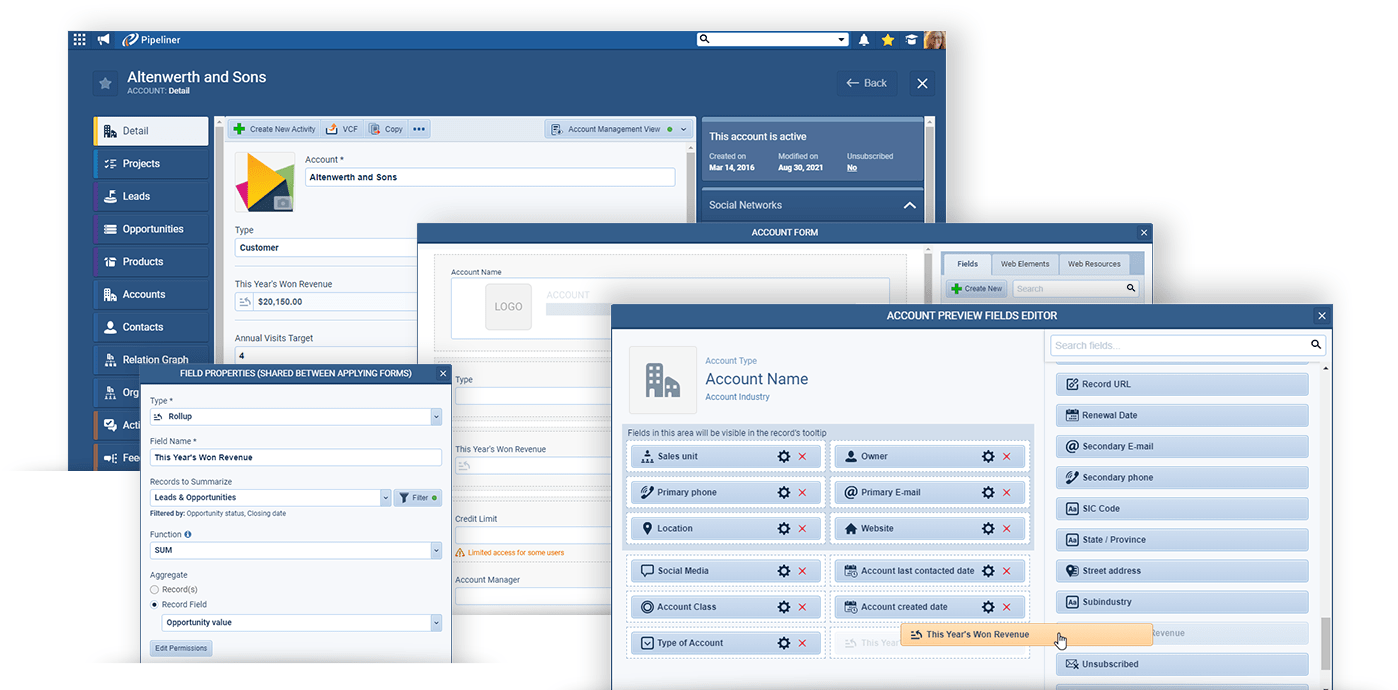 Pipeliner CRM Forms