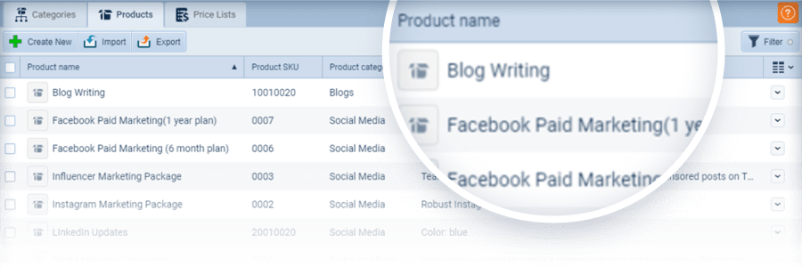pipeliner-concepts-screenshots-small-products-1826 Different categories for products