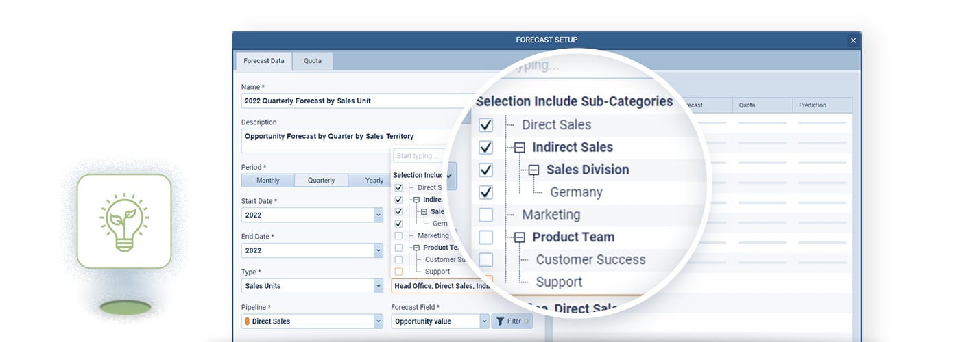 Forecasting date range flexibility