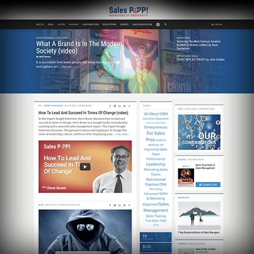 Sales POP! with thousands of experts like sales, marketing and business insights.