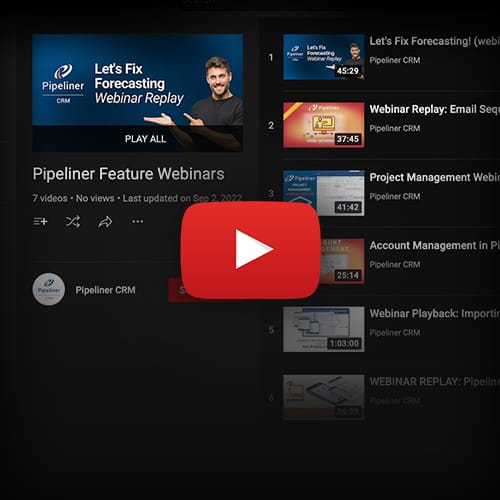 Pipeliner CRM Product Webinar Replays