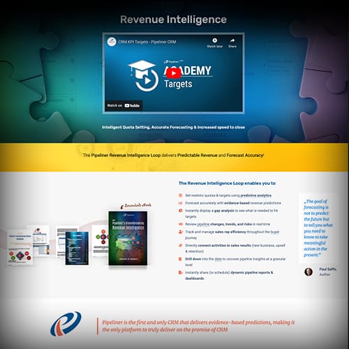 REvenue Intelligence: Intelligent quota setting, accurate forecasting and increased speed to close