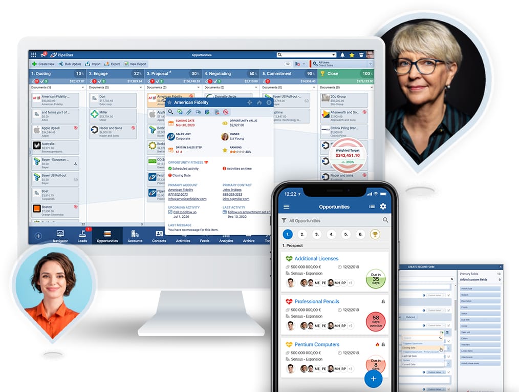 Sales Pipeline Management features in Pipeliner CRM