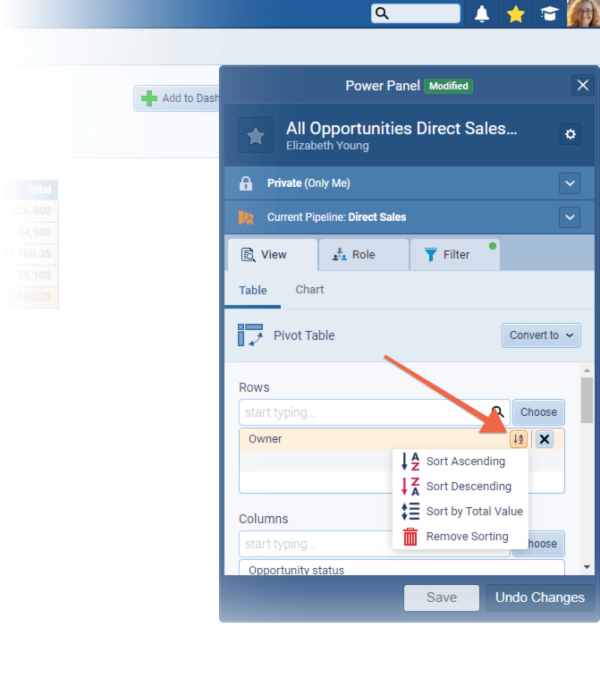 Pivot and Standard Sales Reports › Sorting