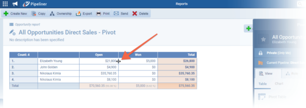 Sales Reports and Charts Improvements