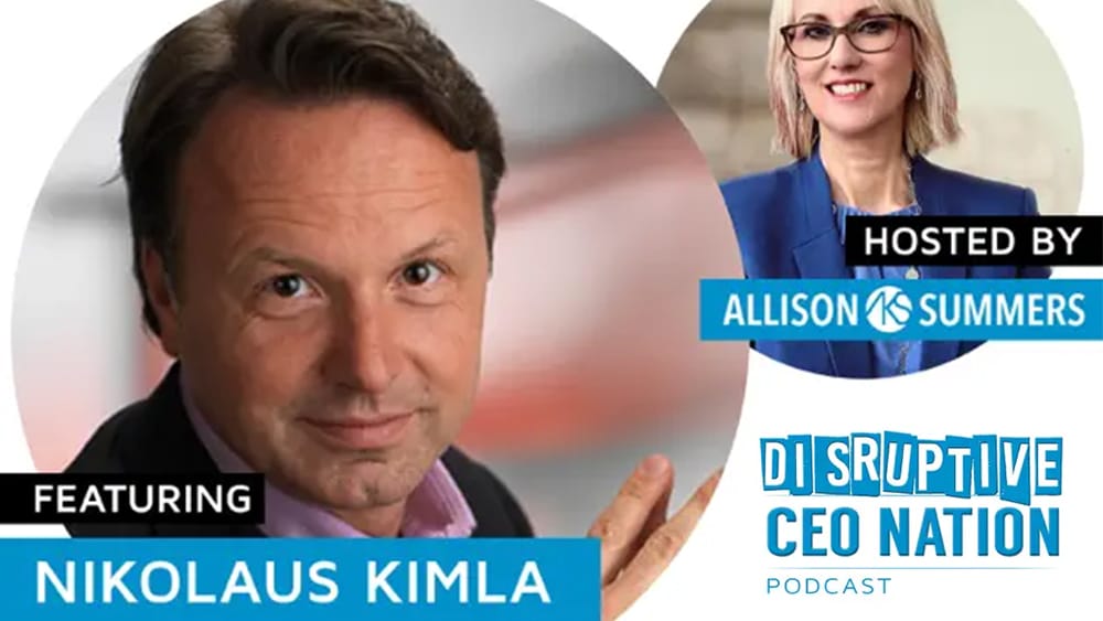 Podcast Disruptive CEo Nation with Nikolaus Kimla Pipeliner CRM CEO