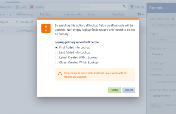 Users need to select the most appropriate option for their dataset to choose which of the existing records will be marked as the current 