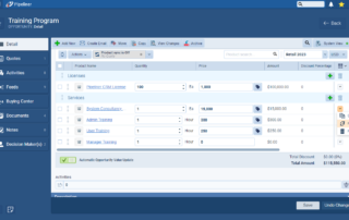 Pipeliner CRM 5.3.0 Various Improvements Product Line items