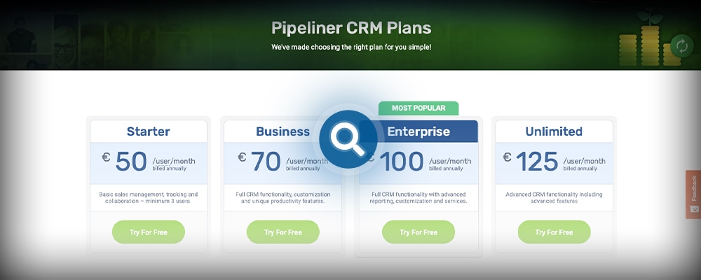 Pipeliner CRM pricing plans
