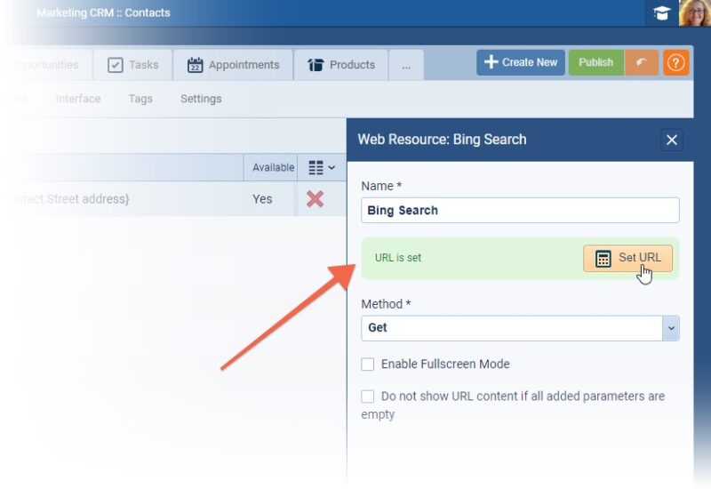 Web resource fields can also now be set up via a new editor allowing easier field selection and a clearer display of the real field name in the list view.