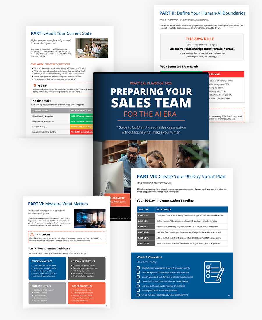 Practical Playbook 2026 - Preparing your Sales Team for the AI Era
